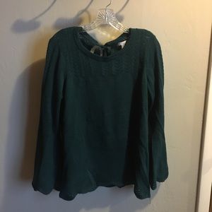 🌲Lauren Conrad Green Bell Sleeve Sweater